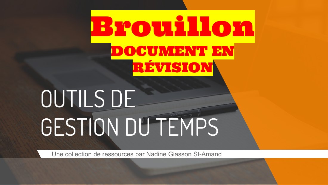 Première diapositive du diaporama Gestion du temps en projet