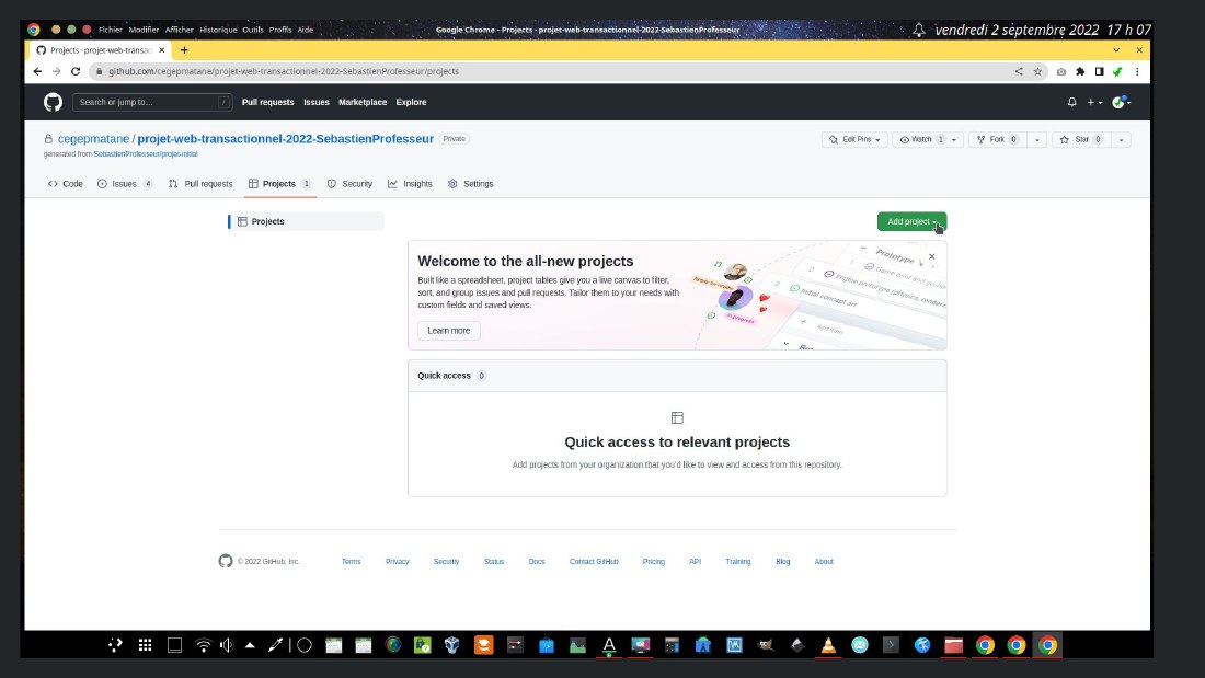 Diapositive 7 du diaporama GitHub Projects - Kanban