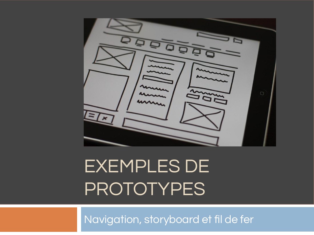 Première diapositive du diaporama Prototypes - Exemples
