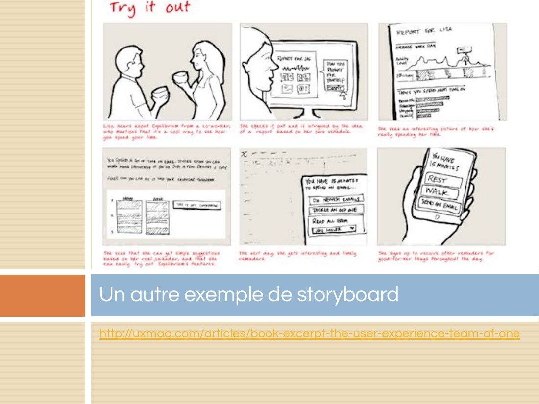 http://uxmag.com/articles/book-excerpt-the-user-experience-team-of-one - Un autre exemple de storyboard