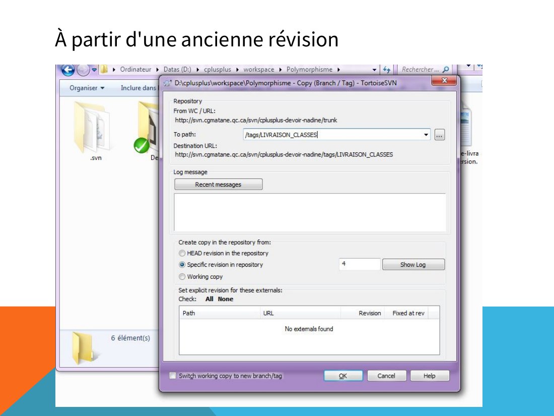 À partir d'une ancienne révision