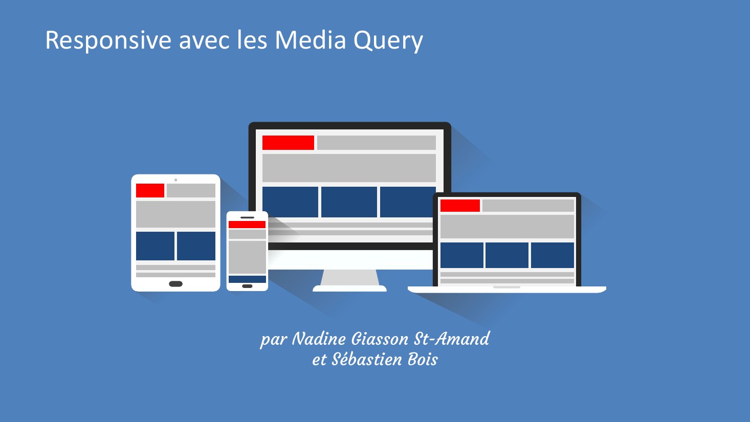 Première diapositive du diaporama Responsive avec les Media Query