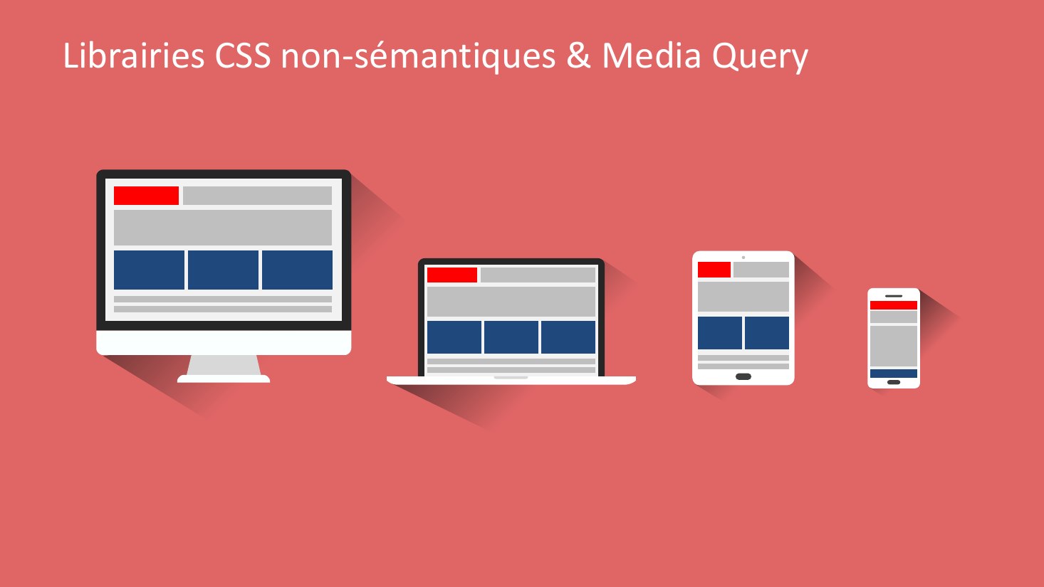 Librairies CSS non-sémantiques et Media Query