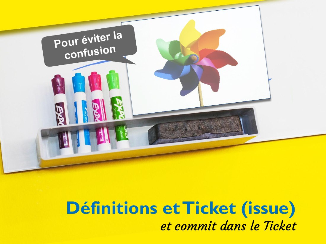 Première diapositive du diaporama Ticket et commit dans ticket