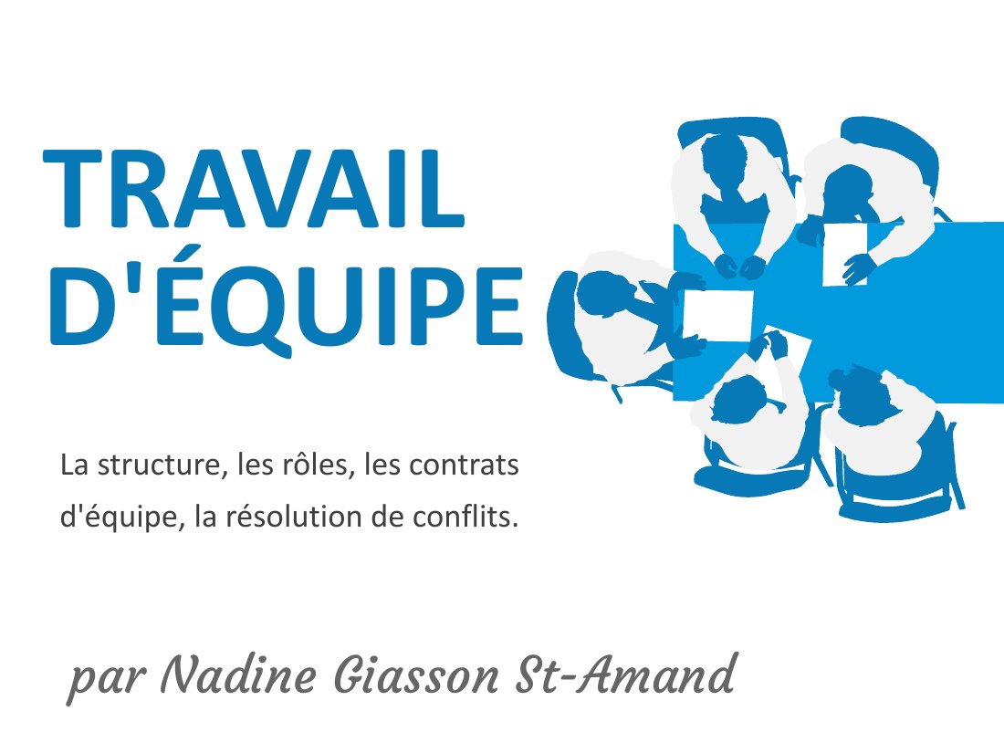 Première diapositive du diaporama Travail d'équipe