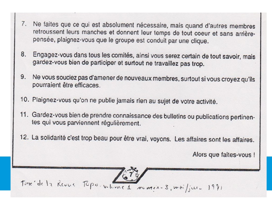 COMMENT TUER UN GROUPE