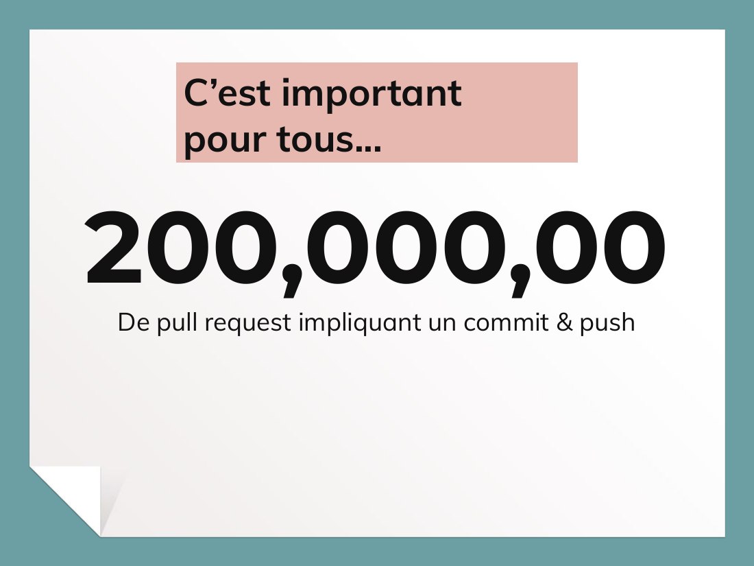 200 ,000,00 - De pull request impliquant un commit & push - C’est important pour tous...