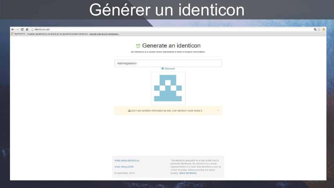 Générer un identicon