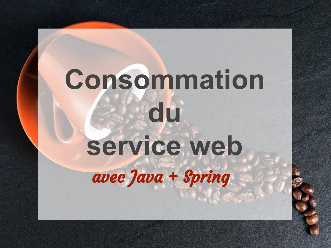Consommation - du - service web - avec Java + Spring