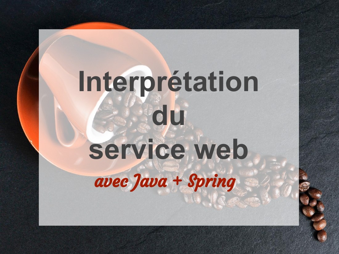 Interprétation - du - service web - avec Java + Spring
